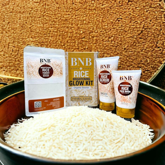 BNB Rice Whitening And Glowing Facial Kit