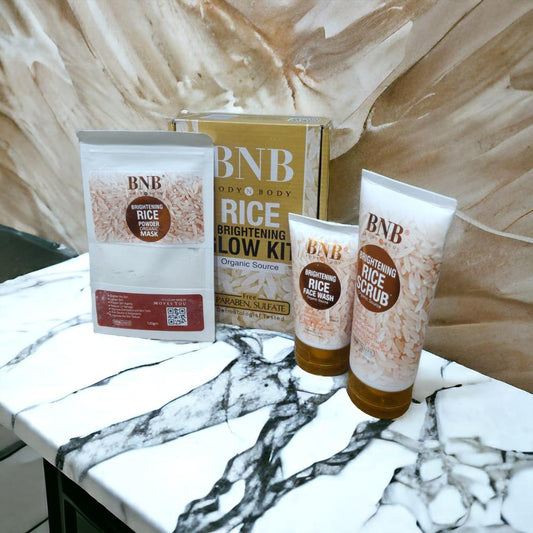 BNB Rice Whitening And Glowing Facial Kit